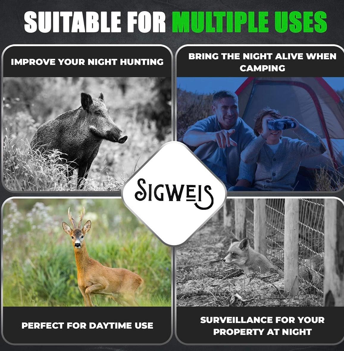 SIGWEIS Digital Infrared Night Vision Binoculars