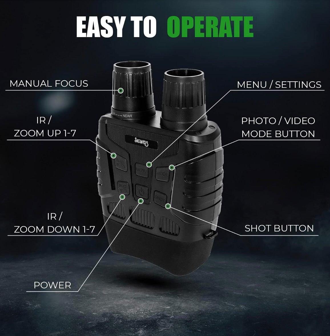 SIGWEIS Digital Infrared Night Vision Binoculars
